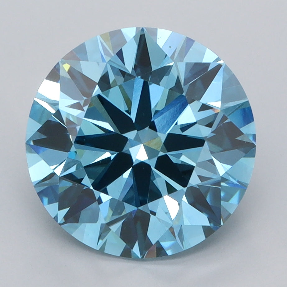 4.00 Carat Round Shaped, Ideal Cut, VS1 Clarity, IGI Certified Lab Grown Diamond