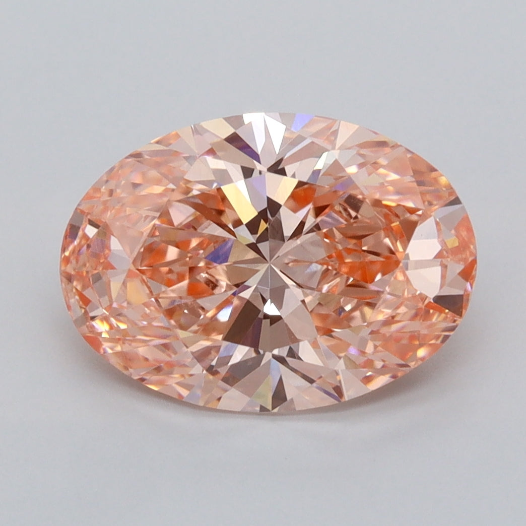 3.04 Carat Oval Shaped, Ideal Cut, VVS2 Clarity, IGI Certified Lab Grown Diamond