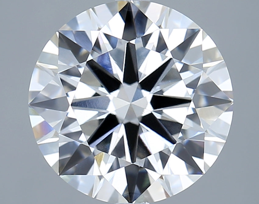 5.03 Carat Round Shaped, Ideal Cut, F Color, VVS2 Clarity, IGI Certified Lab Grown Diamond