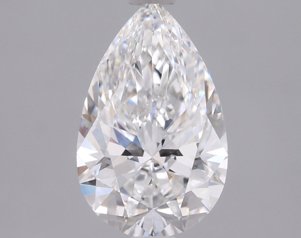 1.53 Carat Pear Shaped, Ideal Cut, E Color, VVS1 Clarity, IGI Certified Lab Grown Diamond
