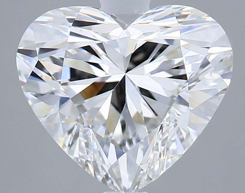 2.56 Carat Heart Shaped, Ideal Cut, E Color, VVS1 Clarity, IGI Certified Lab Grown Diamond