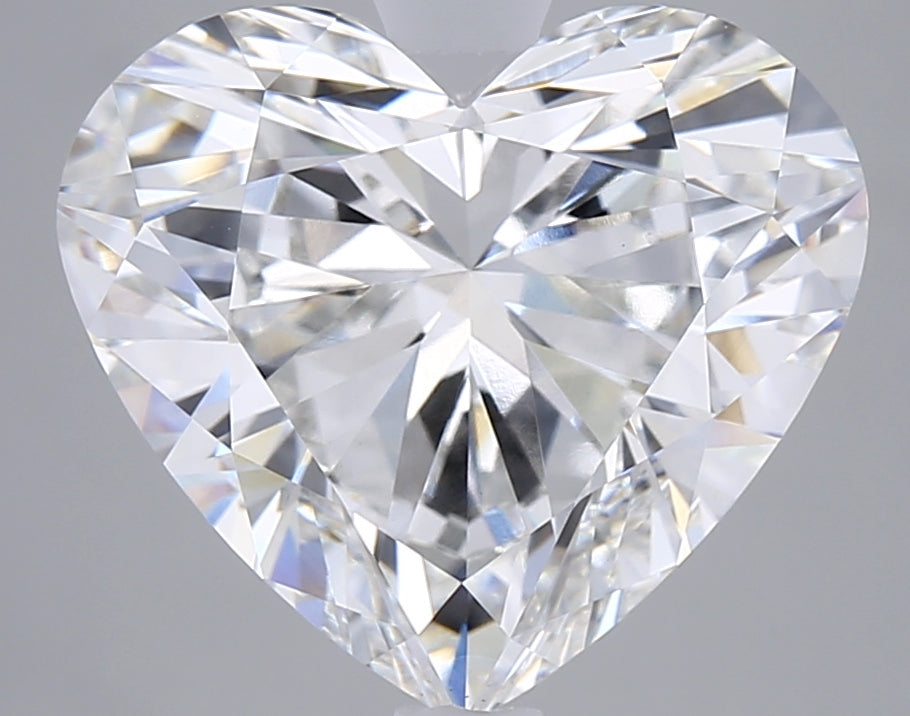 5.05 Carat Heart Shaped, Ideal Cut, E Color, VVS2 Clarity, IGI Certified Lab Grown Diamond