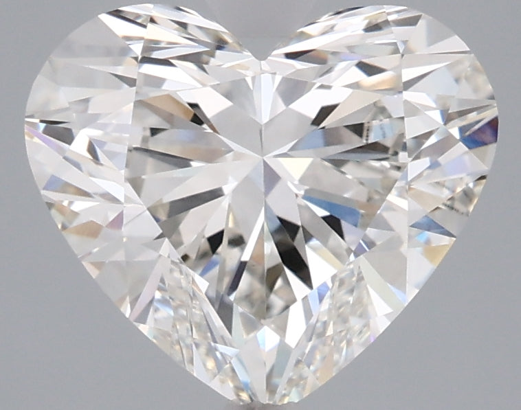 3.06 Carat Heart Shaped, Ideal Cut, G Color, VVS2 Clarity, IGI Certified Lab Grown Diamond