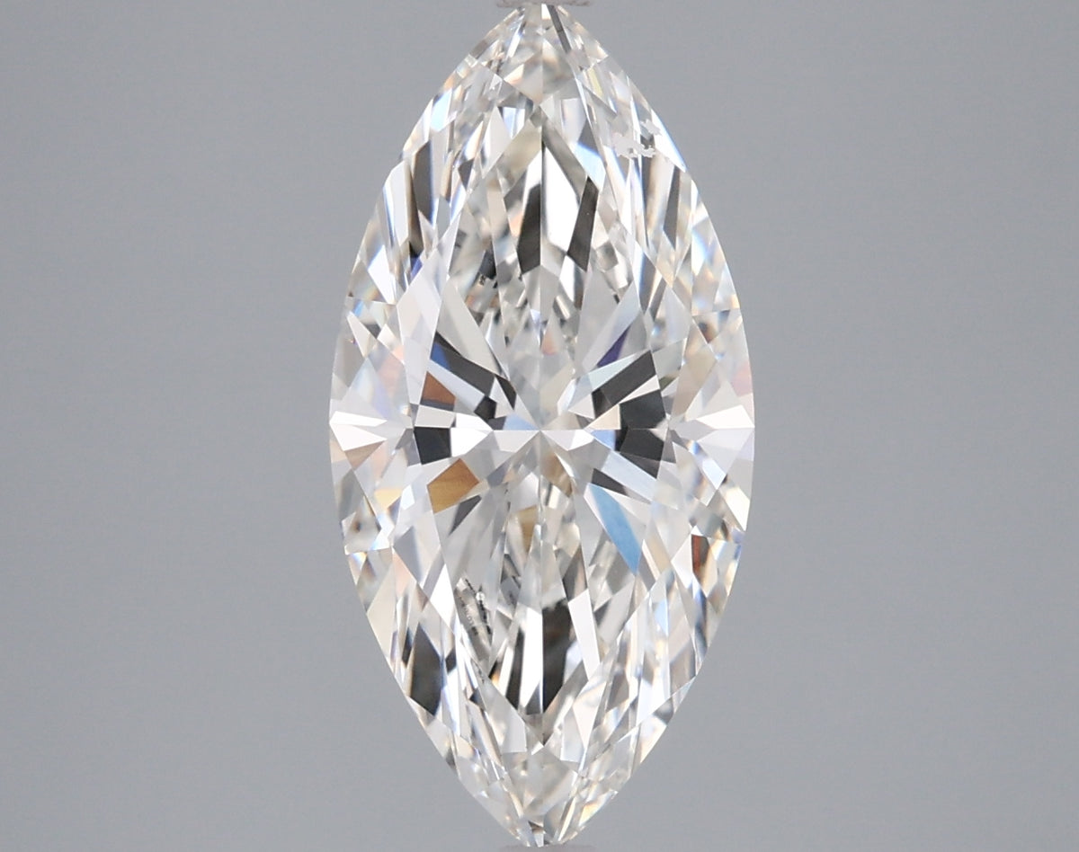 3.02 Carat Marquise Shaped, Ideal Cut, G Color, VVS2 Clarity, IGI Certified Lab Grown Diamond