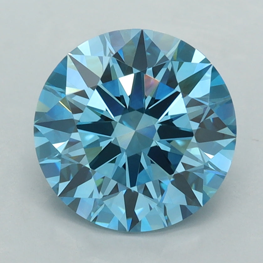 2.58 Carat Round Shaped, Ideal Cut, VVS2 Clarity, IGI Certified Lab Grown Diamond