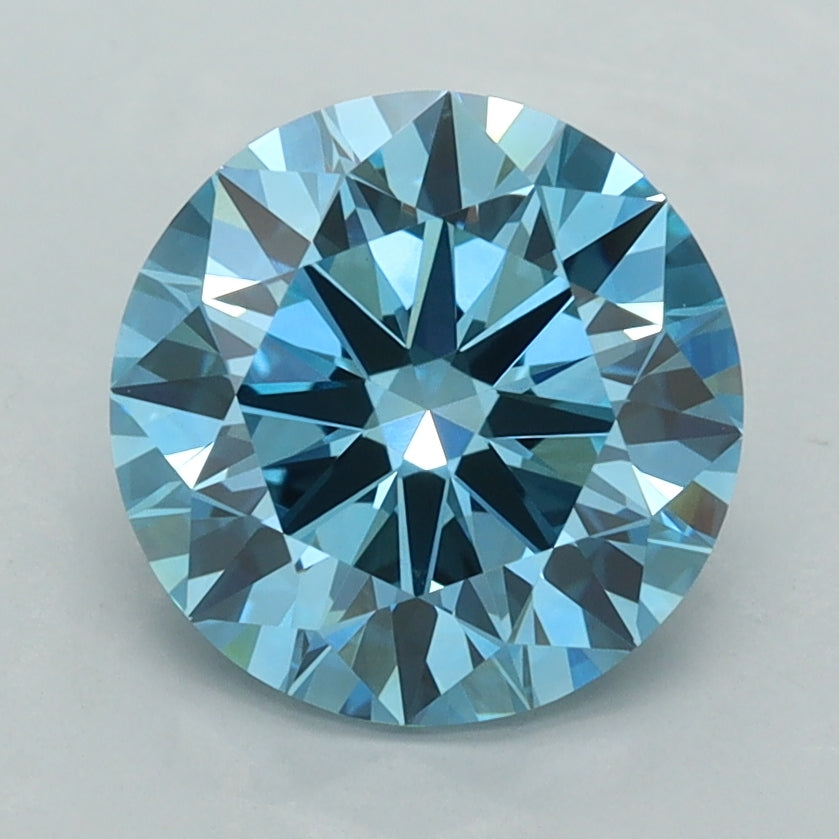 2.51 Carat Round Shaped, Ideal Cut, VVS2 Clarity, IGI Certified Lab Grown Diamond