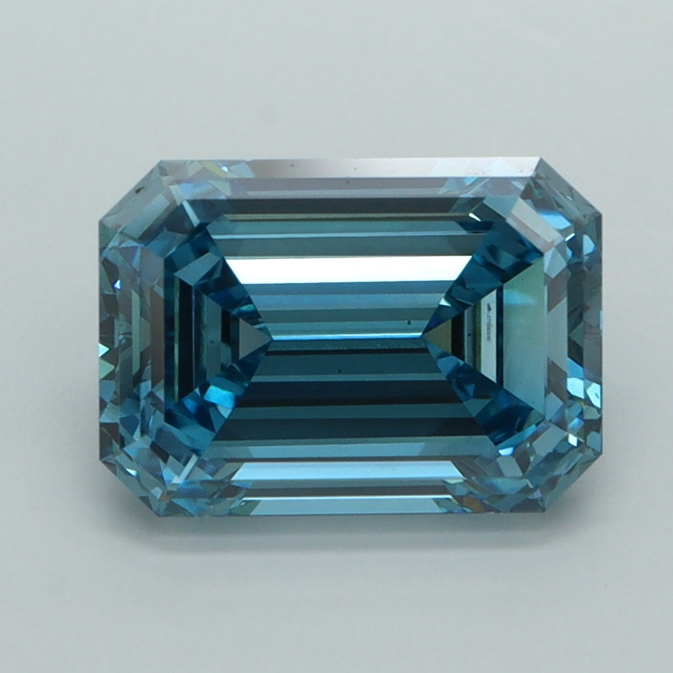 3.06 Carat Emerald Shaped, Ideal Cut, VS1 Clarity, IGI Certified Lab Grown Diamond