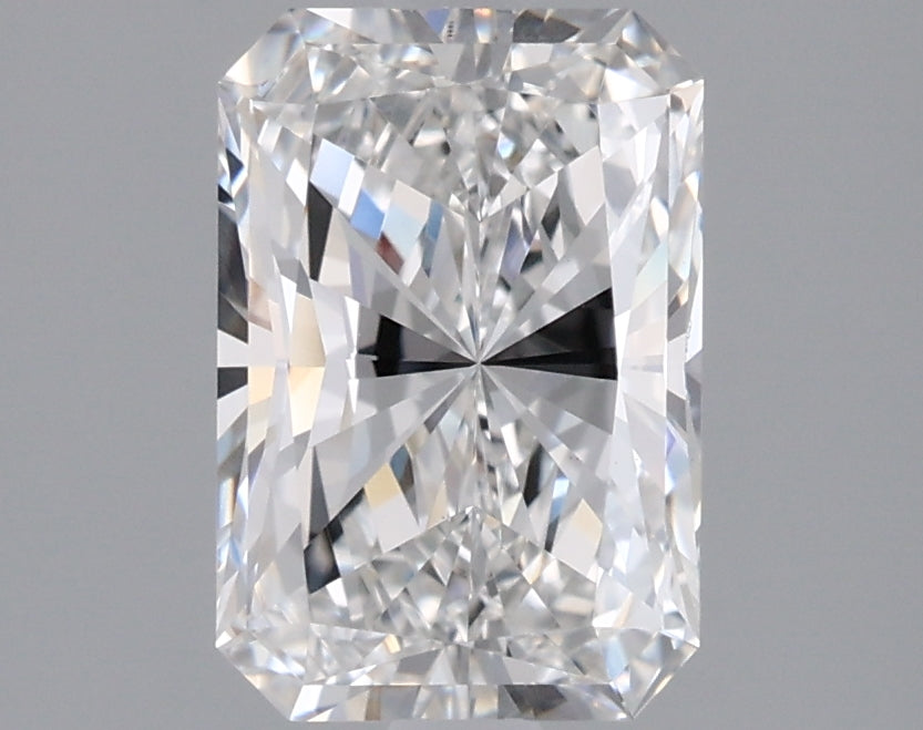 1.75 Carat Radiant Shaped, Excellent Cut, D Color, VVS2 Clarity, IGI Certified Lab Grown Diamond