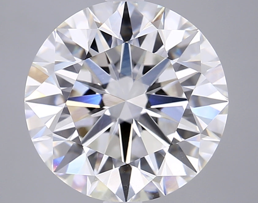5.05 Carat Round Shaped, Ideal Cut, F Color, VVS2 Clarity, IGI Certified Lab Grown Diamond