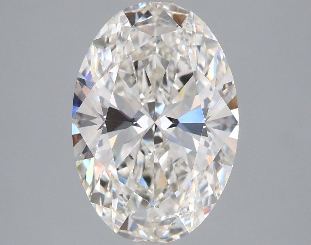 3.08 Carat Oval Shaped, Ideal Cut, G Color, VVS2 Clarity, IGI Certified Lab Grown Diamond