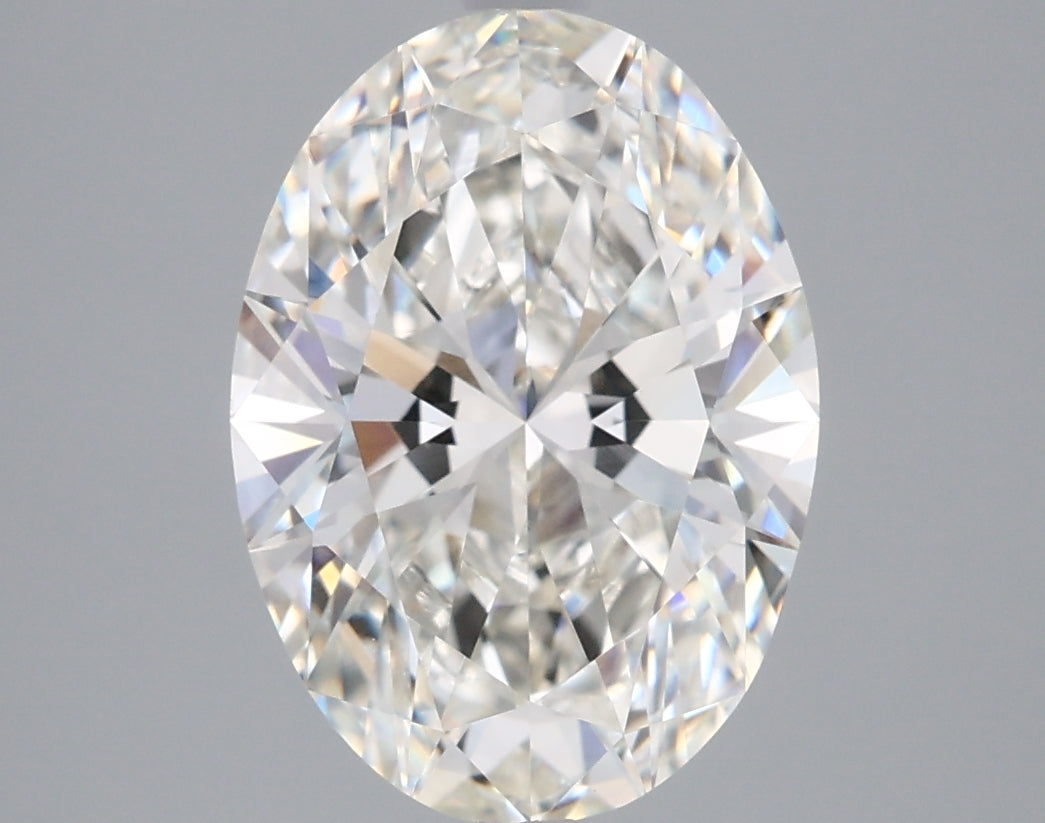 3.53 Carat Oval Shaped, Ideal Cut, G Color, VVS2 Clarity, IGI Certified Lab Grown Diamond