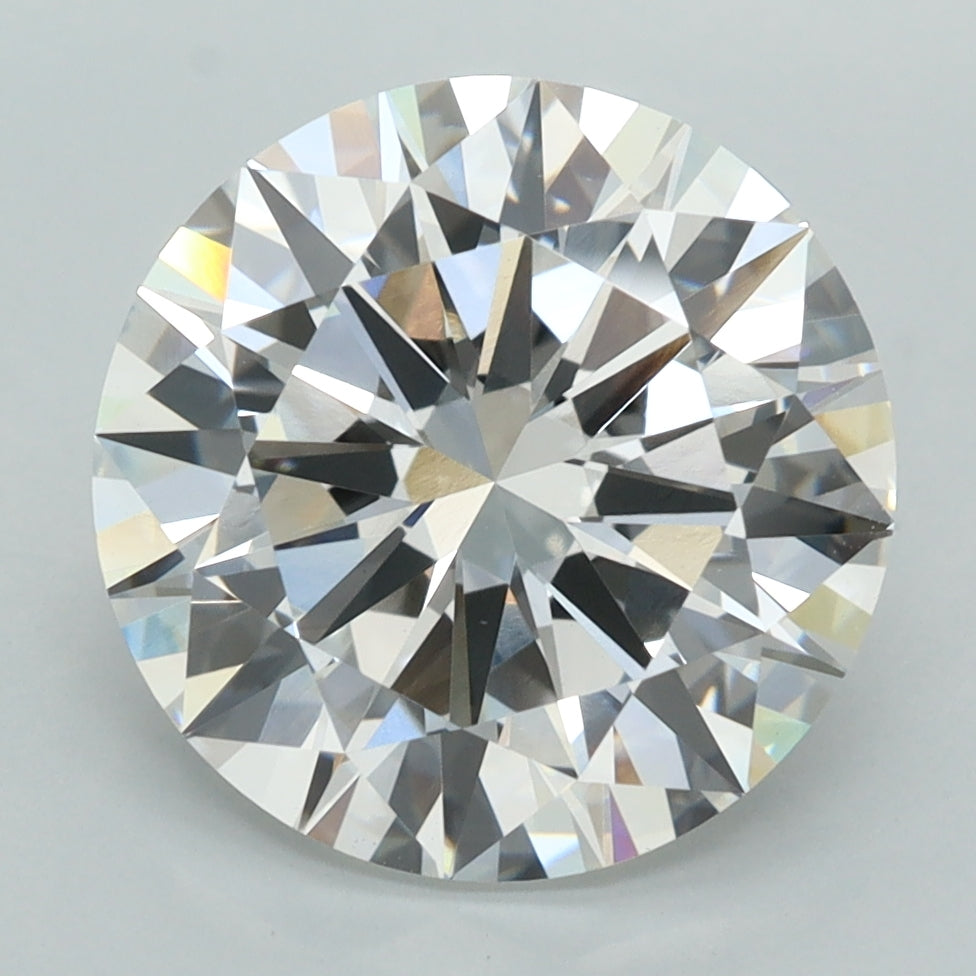 5.01 Carat Round Shaped, Excellent Cut, E Color, VVS2 Clarity, IGI Certified Lab Grown Diamond