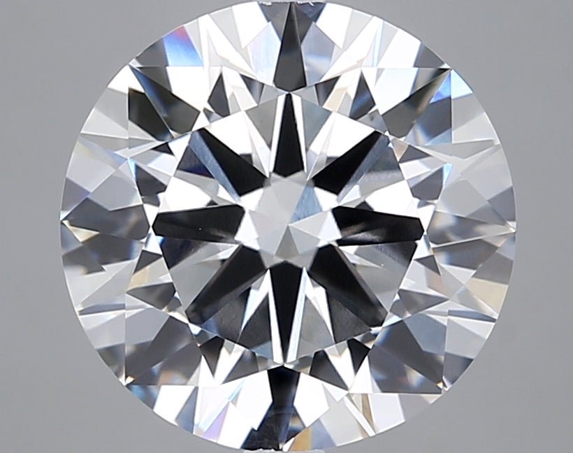6.01 Carat Round Shaped, Excellent Cut, F Color, VVS2 Clarity, IGI Certified Lab Grown Diamond