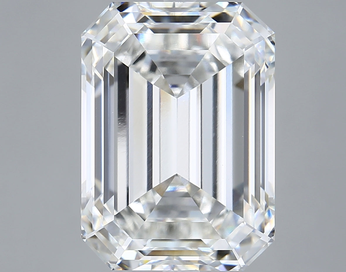 12.18 Carat Emerald Shaped, Ideal Cut, F Color, VVS2 Clarity, IGI Certified Lab Grown Diamond