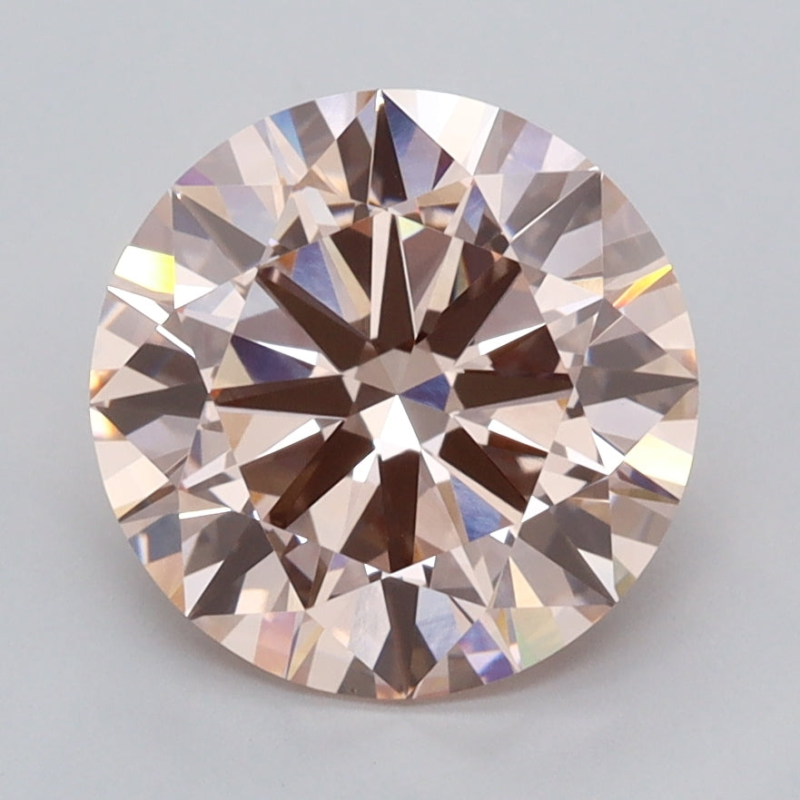 2.87 Carat Round Shaped, Ideal Cut, VVS2 Clarity, IGI Certified Lab Grown Diamond