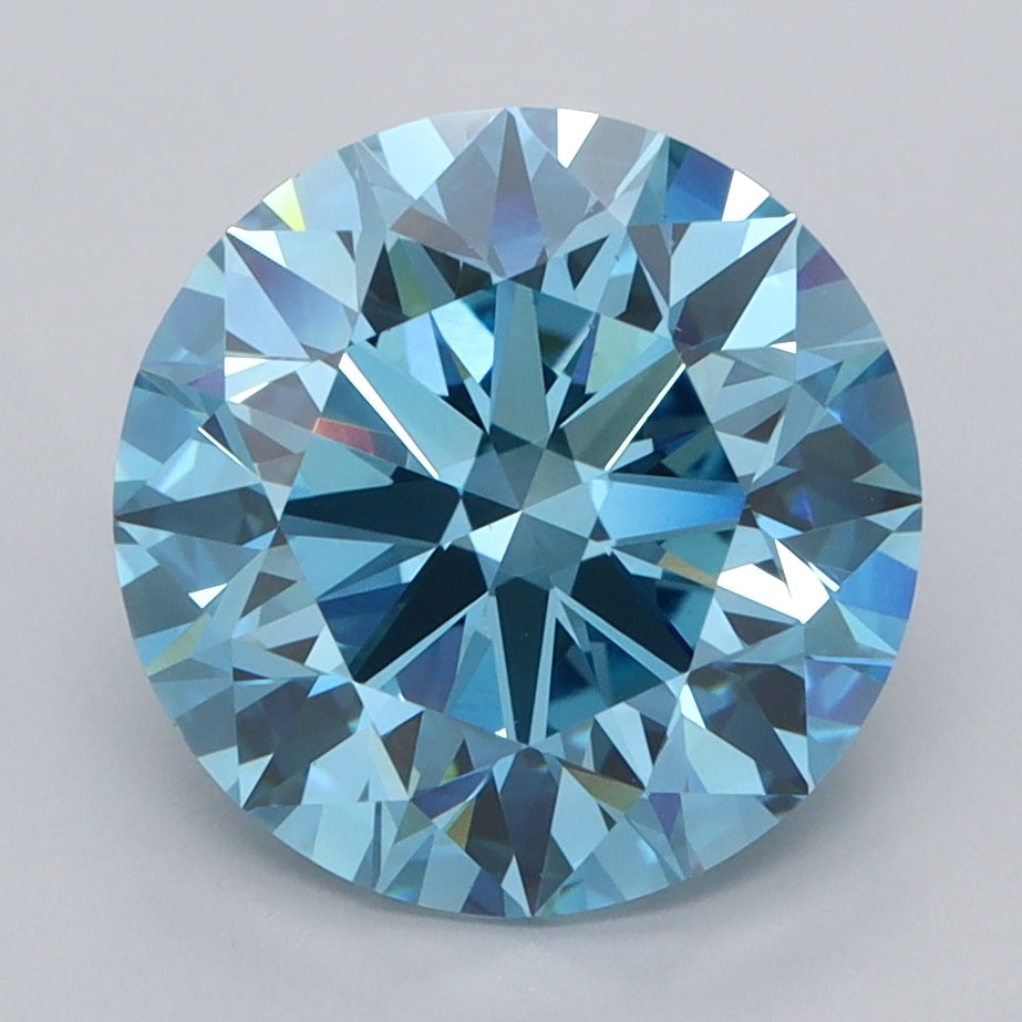 4.00 Carat Round Shaped, Excellent Cut, VS1 Clarity, IGI Certified Lab Grown Diamond