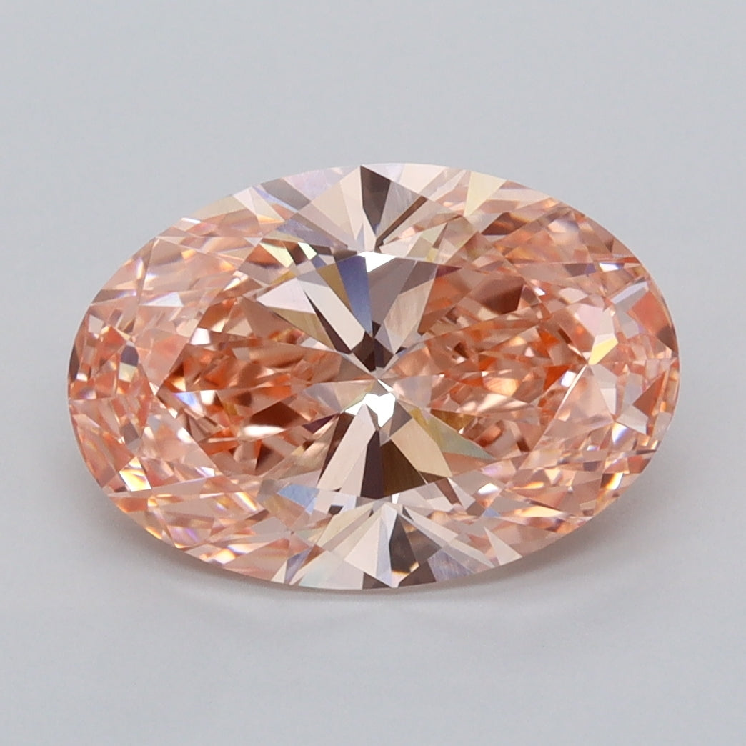 3.06 Carat Oval Shaped, Ideal Cut, VVS2 Clarity, IGI Certified Lab Grown Diamond