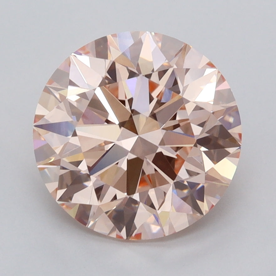 3.03 Carat Round Shaped, Ideal Cut, VVS2 Clarity, IGI Certified Lab Grown Diamond