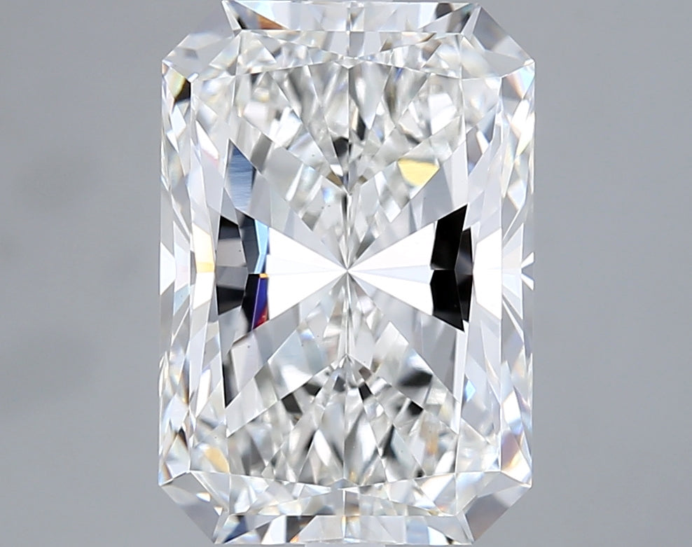 6.07 Carat Radiant Shaped, Excellent Cut, F Color, VS1 Clarity, IGI Certified Lab Grown Diamond
