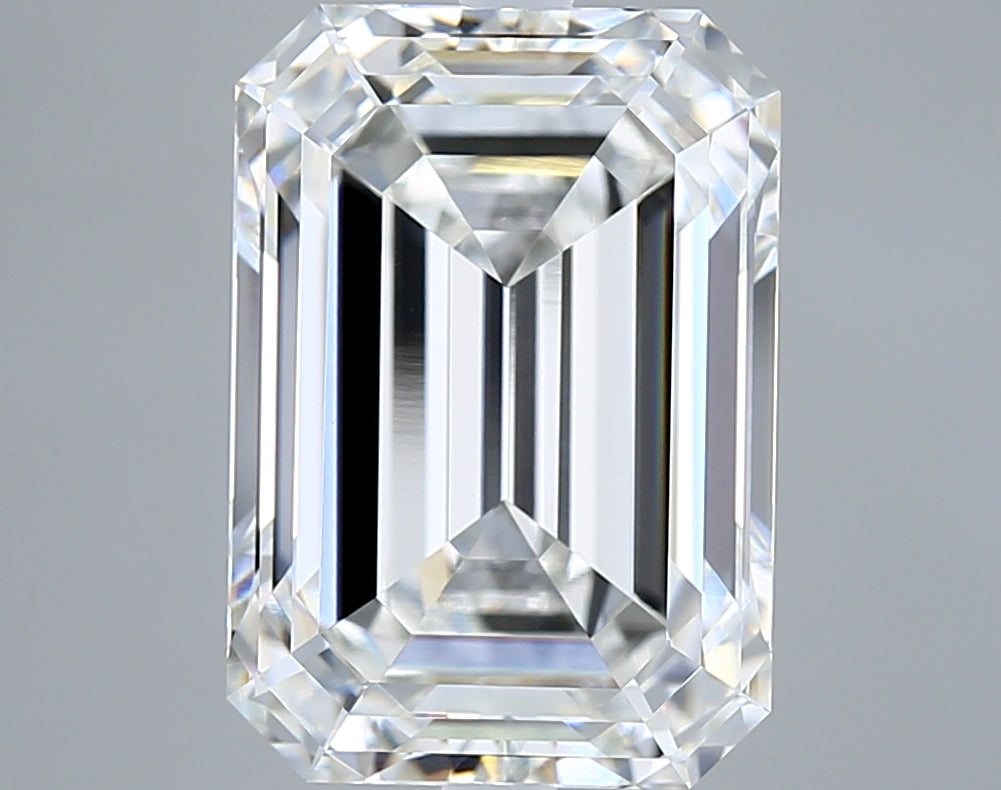 7.10 Carat Emerald Shaped, Ideal Cut, F Color, VVS2 Clarity, IGI Certified Lab Grown Diamond