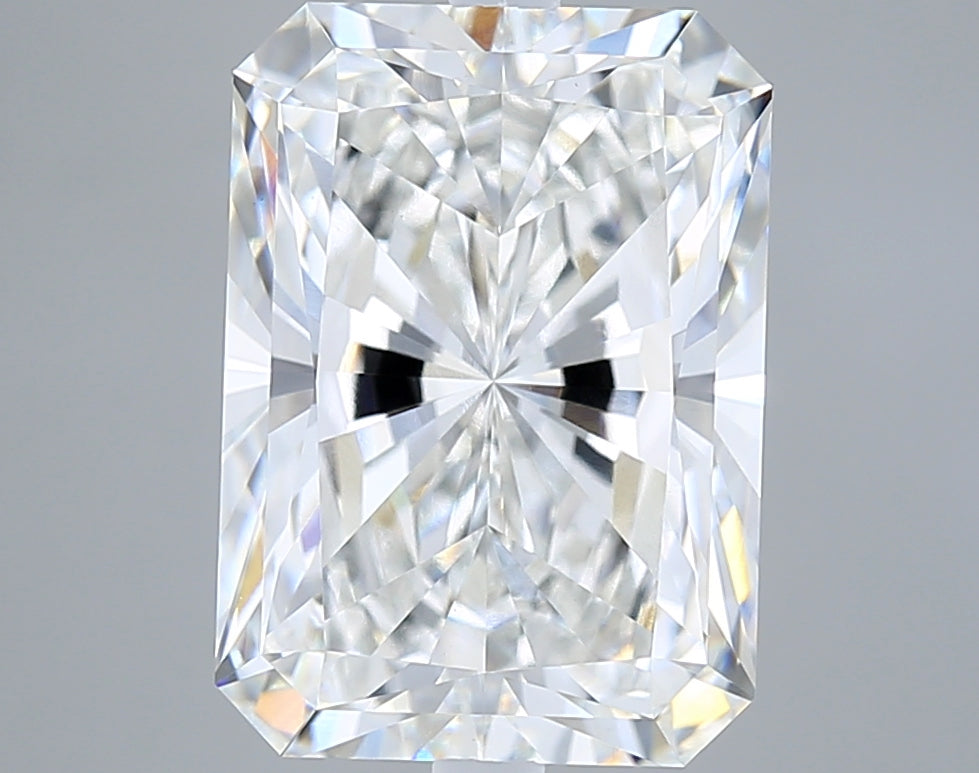 6.05 Carat Radiant Shaped, Ideal Cut, E Color, VVS2 Clarity, IGI Certified Lab Grown Diamond