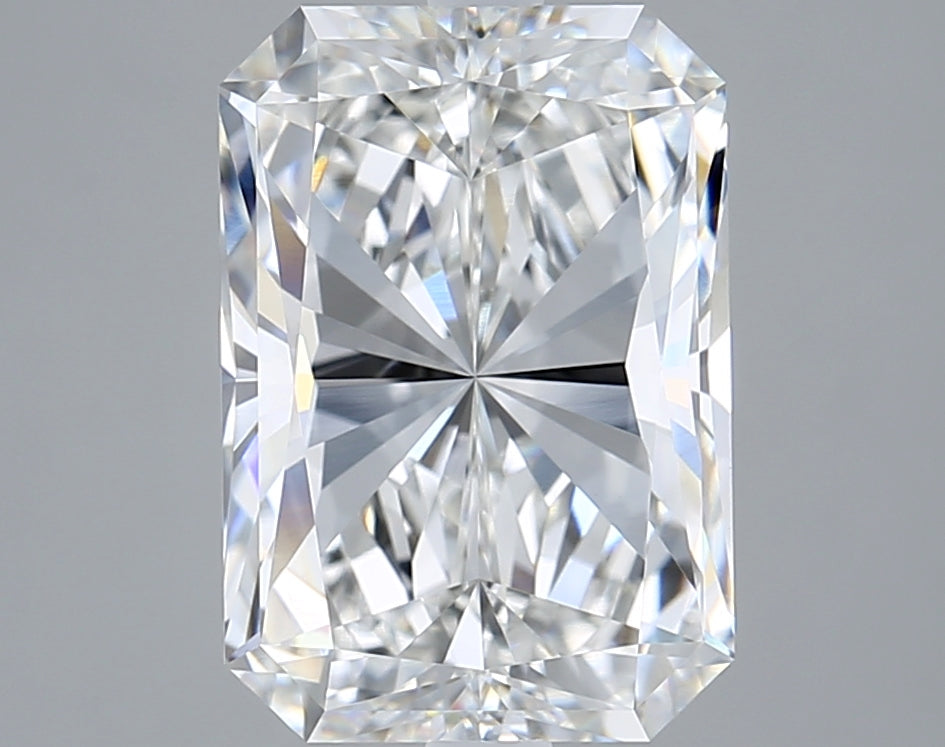 4.95 Carat Radiant Shaped, Excellent Cut, F Color, VVS2 Clarity, IGI Certified Lab Grown Diamond