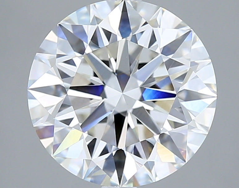 4.02 Carat Round Shaped, Excellent Cut, F Color, VVS2 Clarity, IGI Certified Lab Grown Diamond