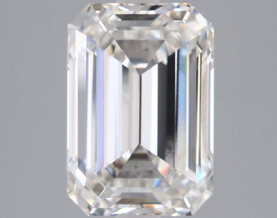 3.16 Carat Emerald Shaped, Ideal Cut, F Color, VVS2 Clarity, IGI Certified Lab Grown Diamond