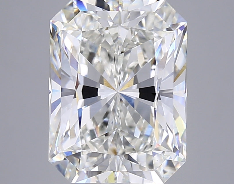 5.08 Carat Radiant Shaped, Ideal Cut, F Color, VVS2 Clarity, IGI Certified Lab Grown Diamond