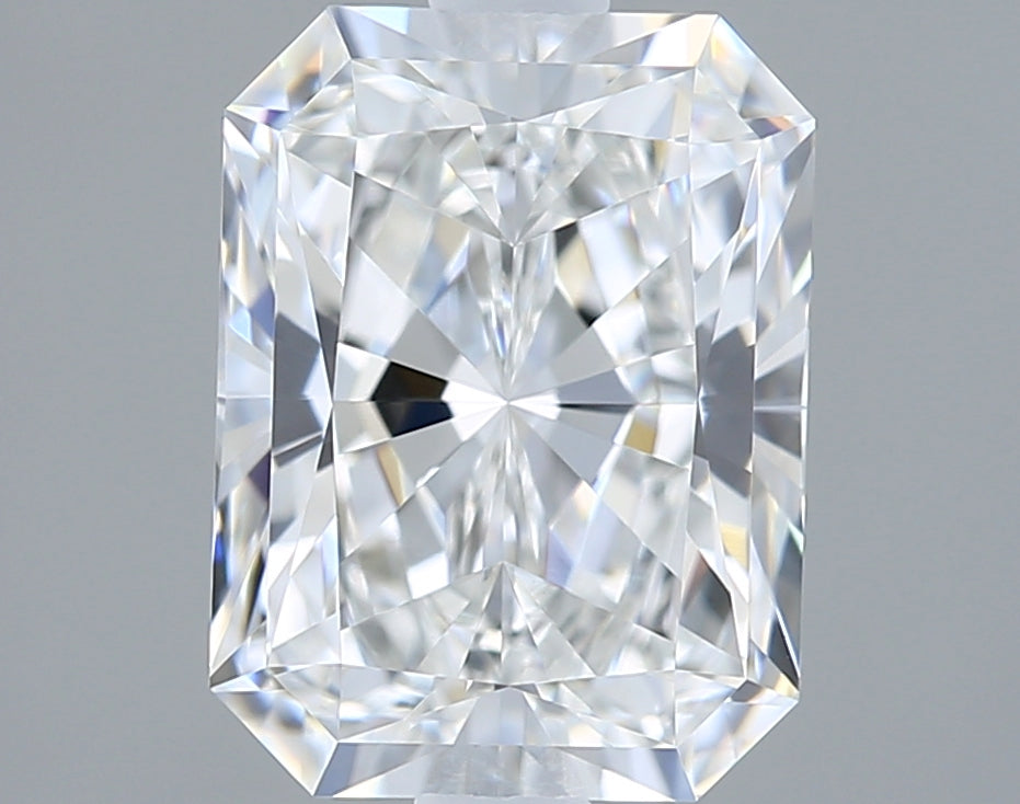 1.58 Carat Radiant Shaped, Ideal Cut, E Color, VVS1 Clarity, IGI Certified Lab Grown Diamond