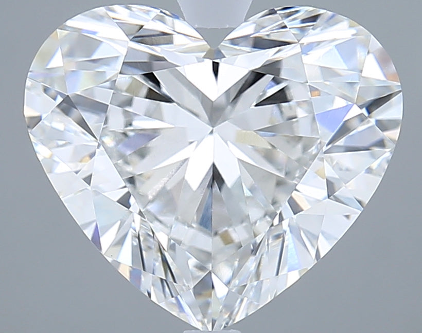 5.04 Carat Heart Shaped, Excellent Cut, E Color, VVS2 Clarity, IGI Certified Lab Grown Diamond