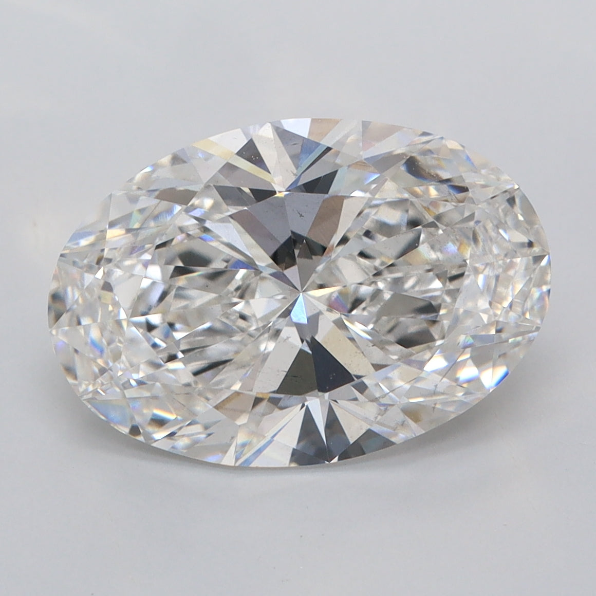 4.07 Carat Oval Shaped, Ideal Cut, F Color, SI1 Clarity, IGI Certified Lab Grown Diamond