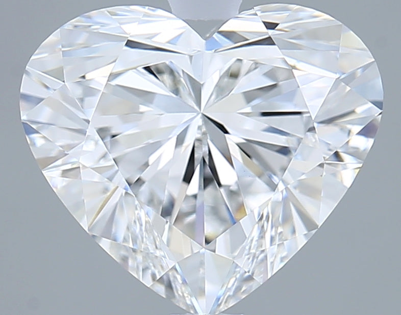 3.07 Carat Heart Shaped, Ideal Cut, D Color, VVS2 Clarity, IGI Certified Lab Grown Diamond