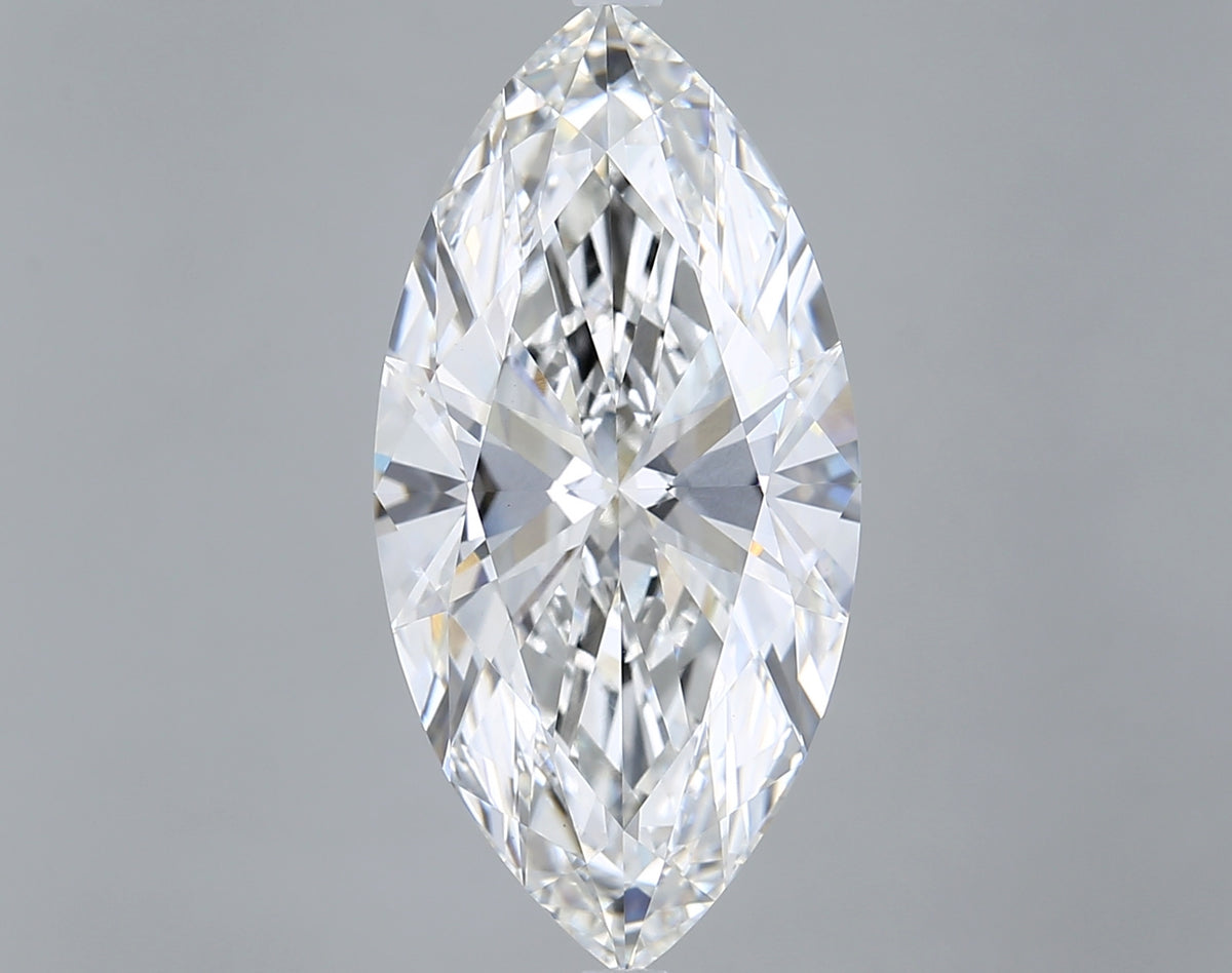 7.01 Carat Marquise Shaped, Ideal Cut, F Color, VVS2 Clarity, IGI Certified Lab Grown Diamond