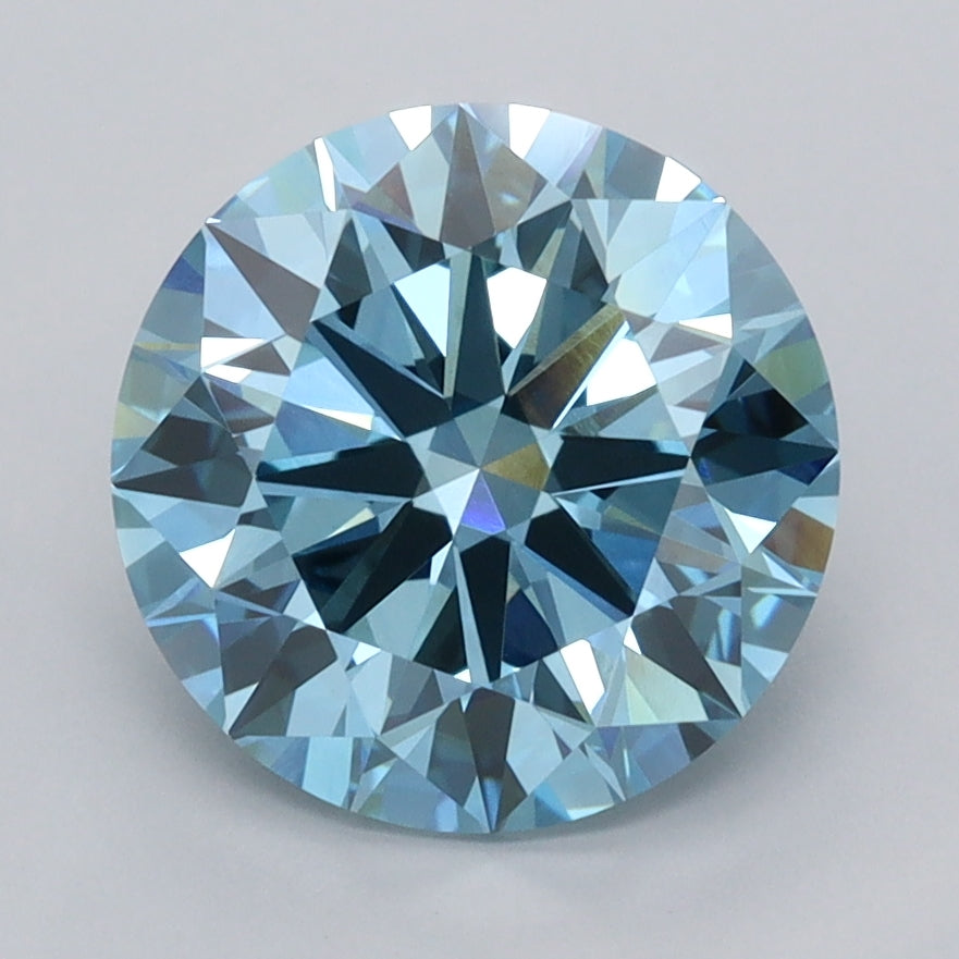 3.00 Carat Round Shaped, Ideal Cut, VVS2 Clarity, IGI Certified Lab Grown Diamond