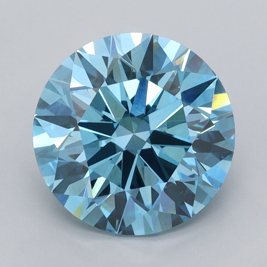 2.99 Carat Round Shaped, Ideal Cut, VS1 Clarity, IGI Certified Lab Grown Diamond