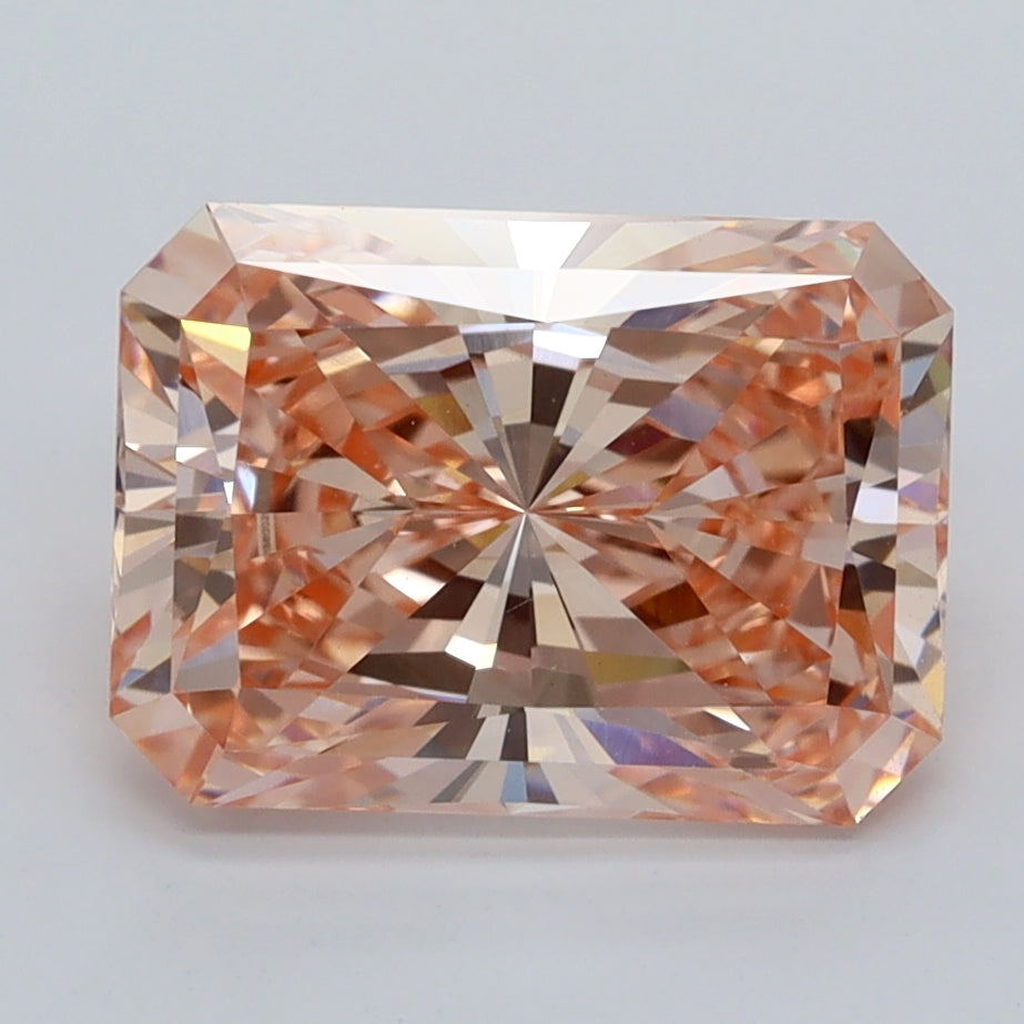 3.07 Carat Radiant Shaped, Ideal Cut, VVS2 Clarity, IGI Certified Lab Grown Diamond