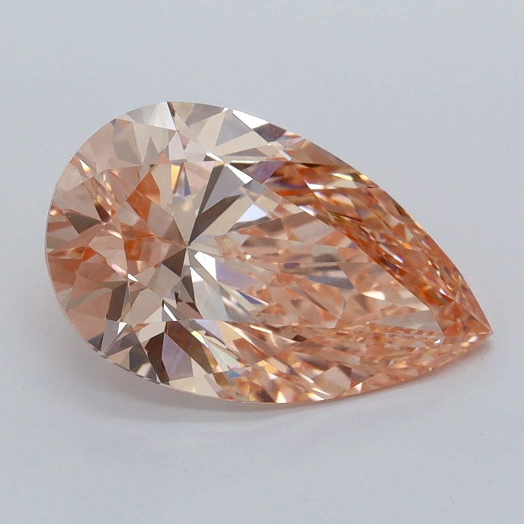 3.01 Carat Pear Shaped, Excellent Cut, VVS2 Clarity, IGI Certified Lab Grown Diamond