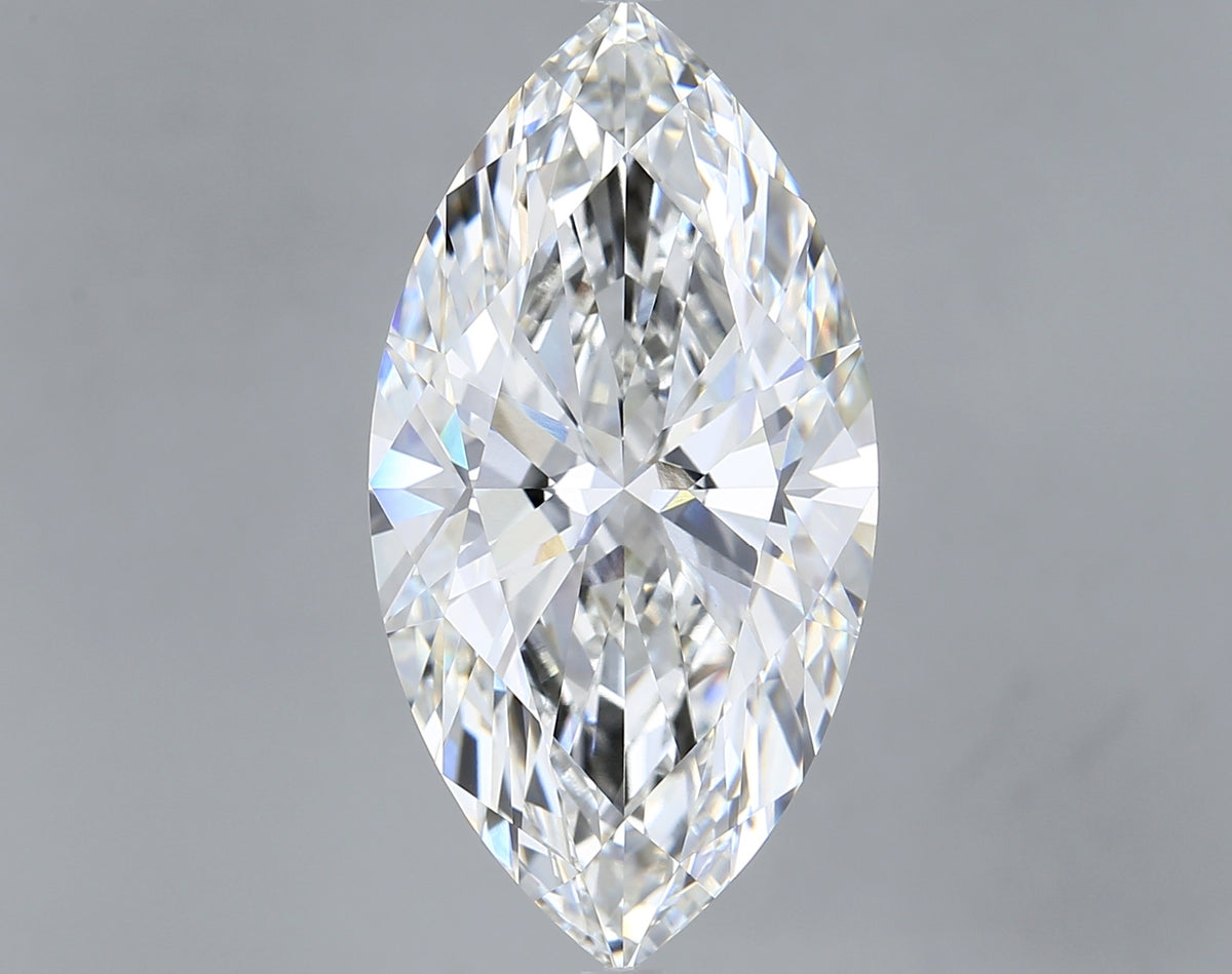 10.03 Carat Marquise Shaped, Ideal Cut, F Color, VVS2 Clarity, IGI Certified Lab Grown Diamond