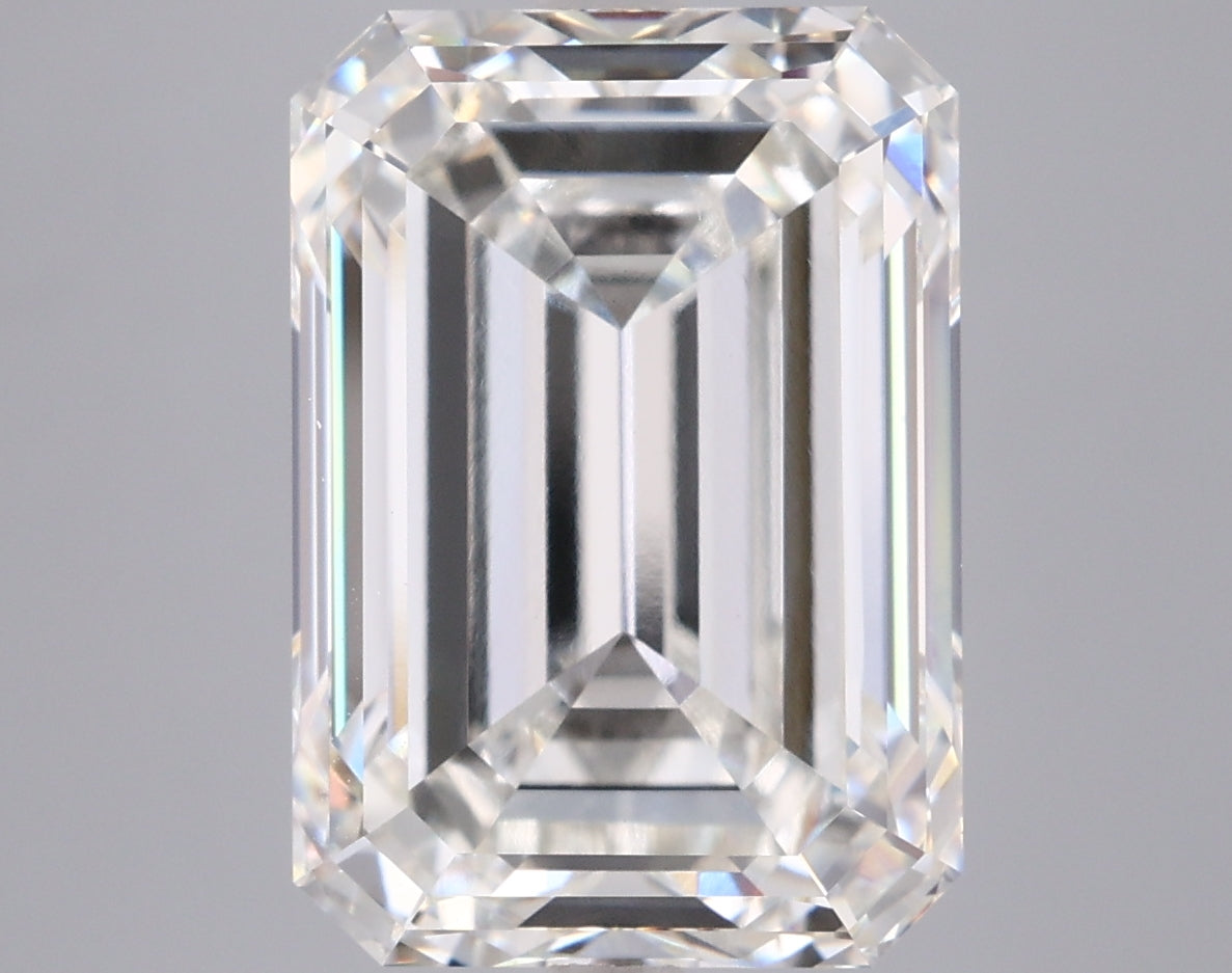 9.01 Carat Emerald Shaped, Ideal Cut, G Color, VS1 Clarity, IGI Certified Lab Grown Diamond