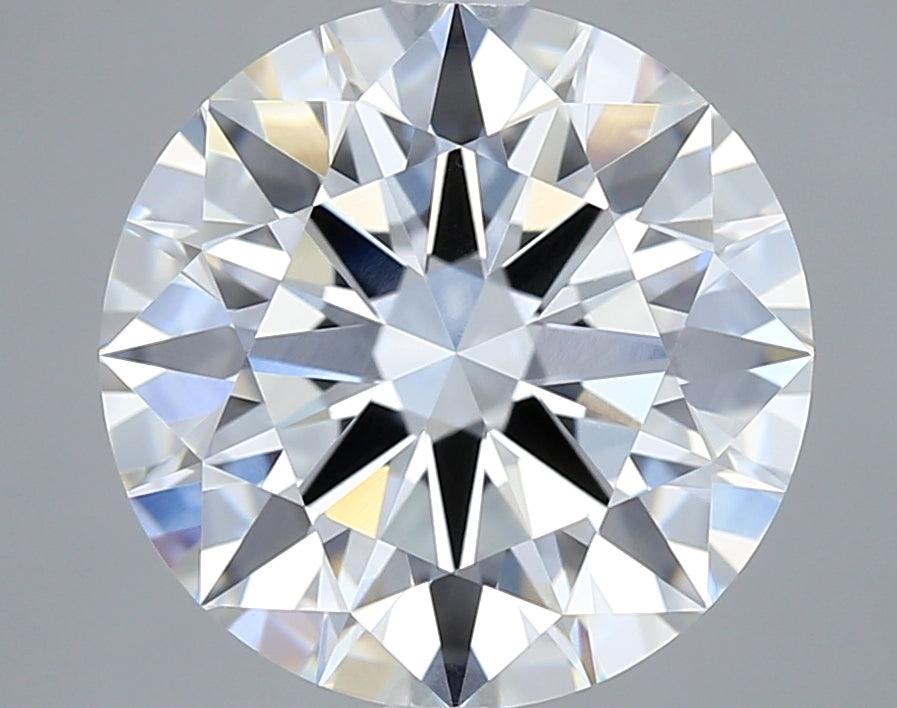 4.03 Carat Round Shaped, Ideal Cut, F Color, VVS2 Clarity, IGI Certified Lab Grown Diamond