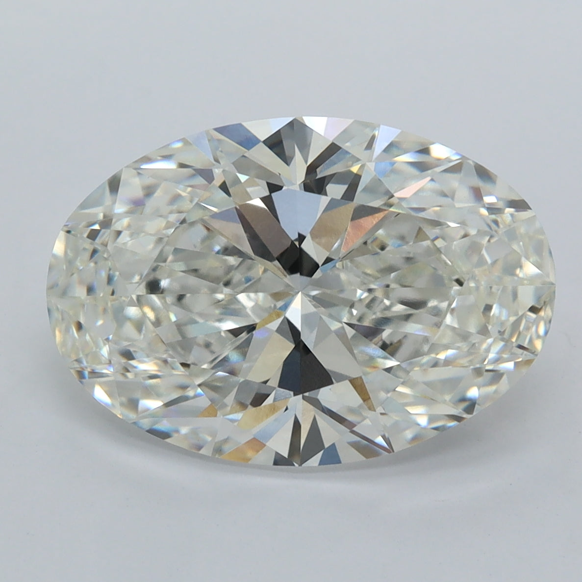 5.07 Carat Oval Shaped, Ideal Cut, G Color, VVS2 Clarity, IGI Certified Lab Grown Diamond
