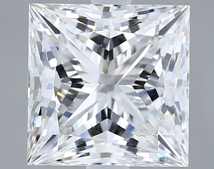 3.06 Carat Princess Shaped, Ideal Cut, D Color, VVS2 Clarity, IGI Certified Lab Grown Diamond