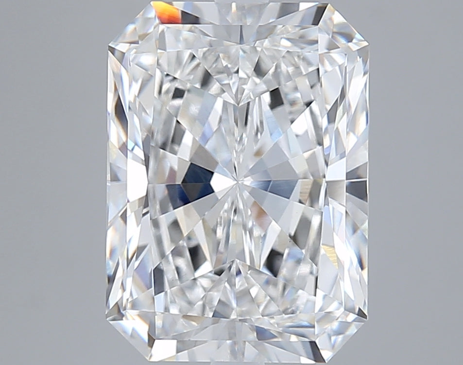 6.02 Carat Radiant Shaped, Ideal Cut, E Color, VVS2 Clarity, IGI Certified Lab Grown Diamond