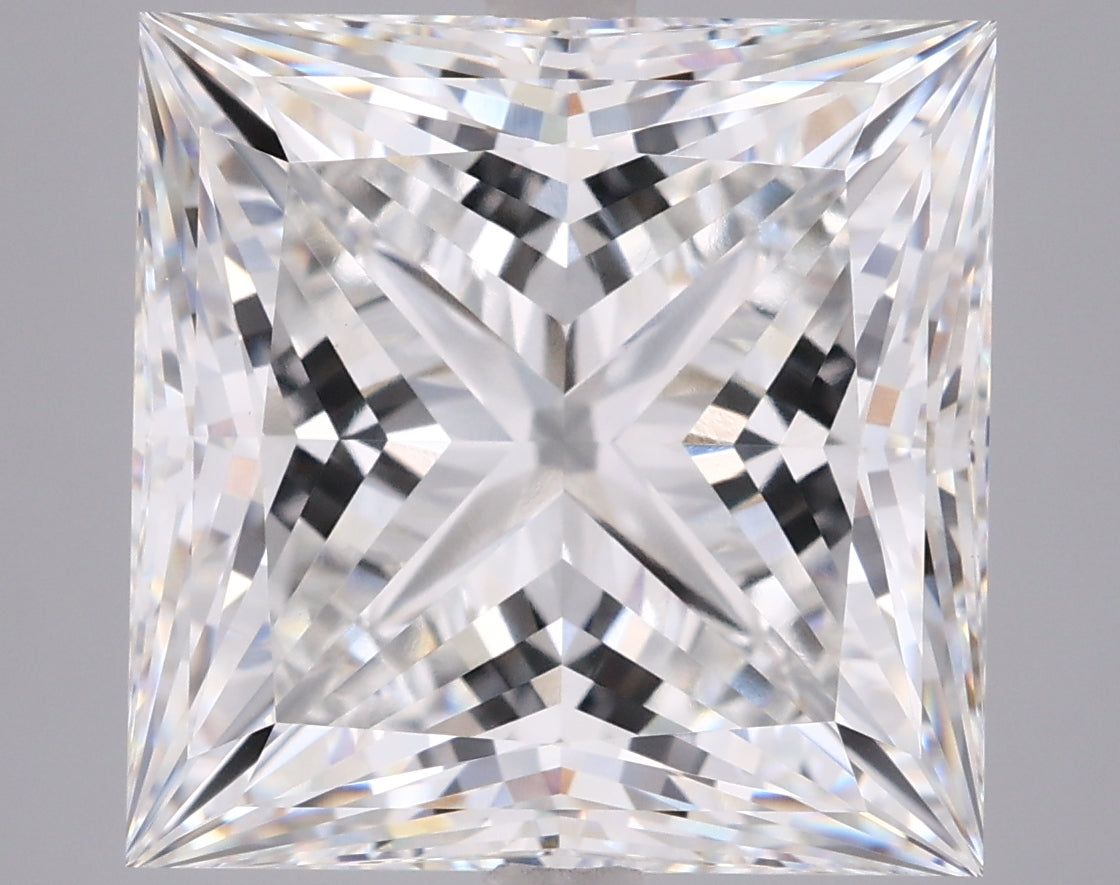 9.14 Carat Princess Shaped, Ideal Cut, F Color, VVS2 Clarity, IGI Certified Lab Grown Diamond