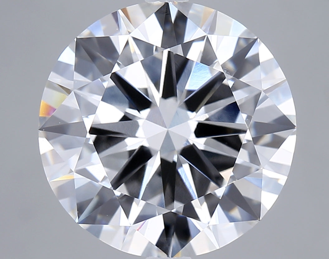 5.85 Carat Round Shaped, Excellent Cut, E Color, VVS2 Clarity, IGI Certified Lab Grown Diamond