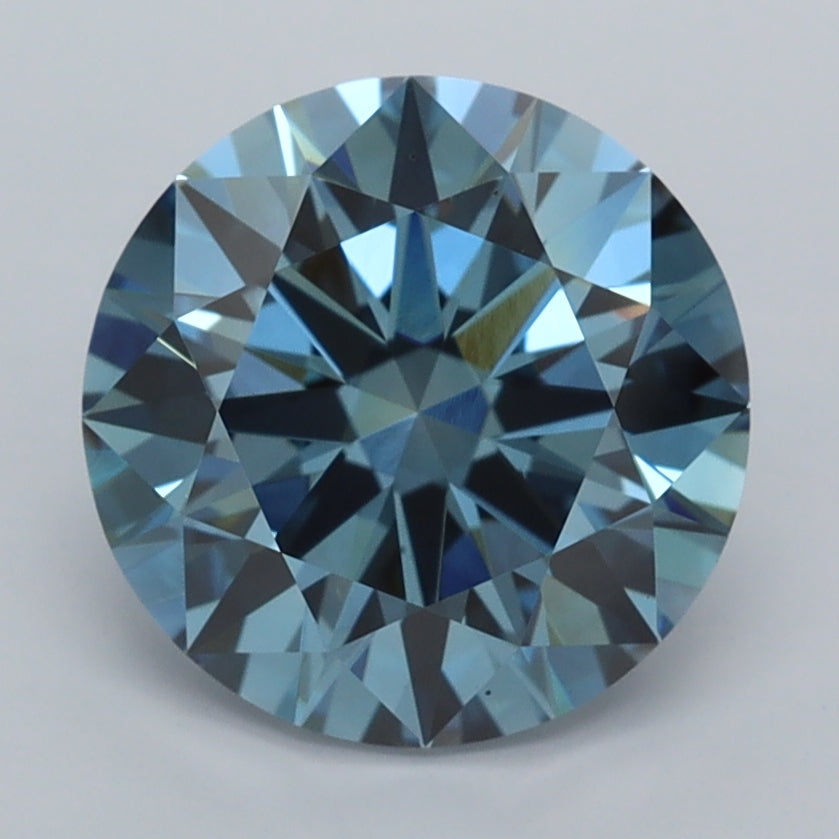 2.71 Carat Round Shaped, Ideal Cut, VVS2 Clarity, IGI Certified Lab Grown Diamond