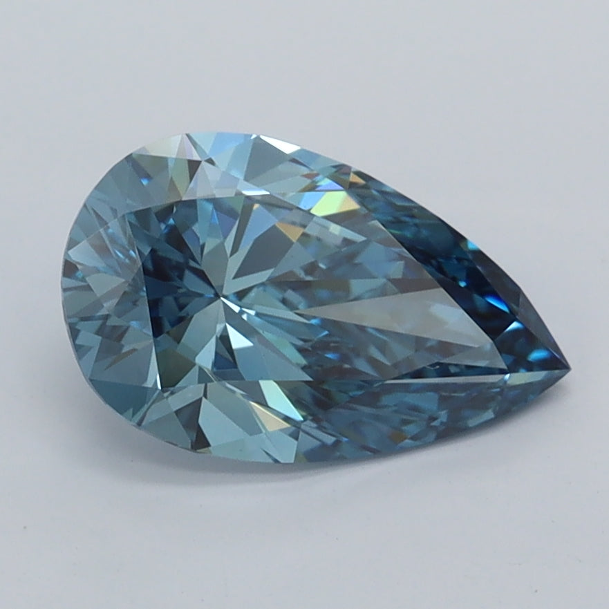1.55 Carat Pear Shaped, Ideal Cut, VVS2 Clarity, IGI Certified Lab Grown Diamond