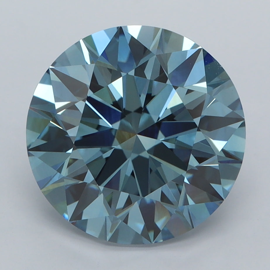 4.01 Carat Round Shaped, Ideal Cut, VVS2 Clarity, IGI Certified Lab Grown Diamond