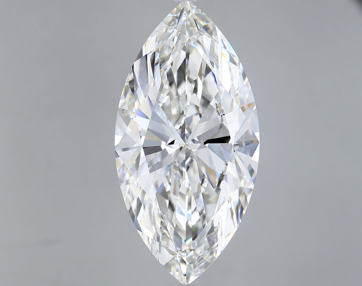 11.05 Carat Marquise Shaped, Ideal Cut, F Color, VVS2 Clarity, IGI Certified Lab Grown Diamond